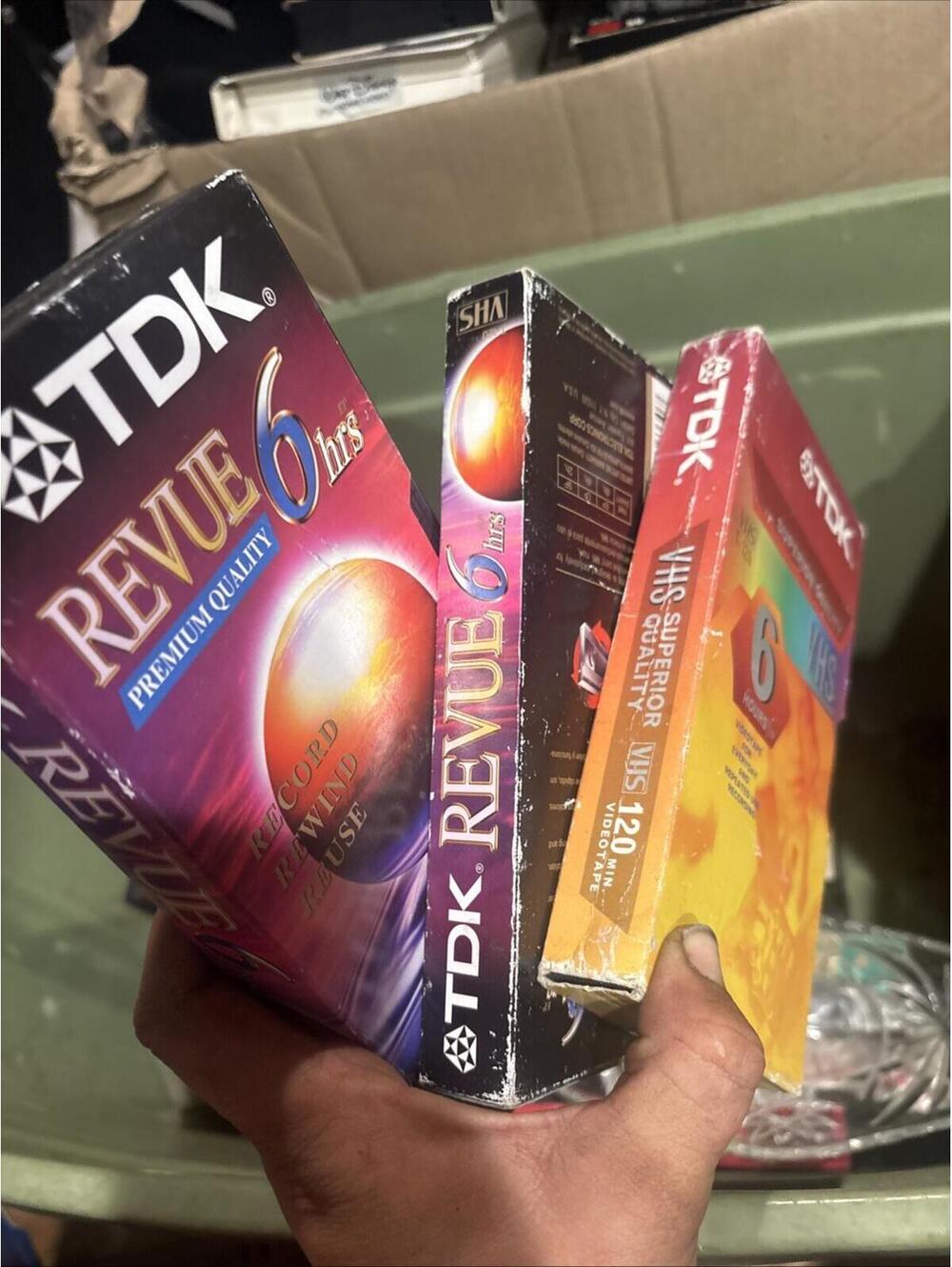 3 Packs TDK Superior Quality Blank VHS Tapes  VCR 6 Hour And EP T-120